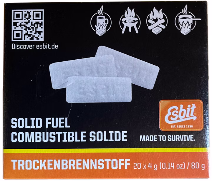 ESBIT Trockenbrennstoff Tabletten 20 x 4g