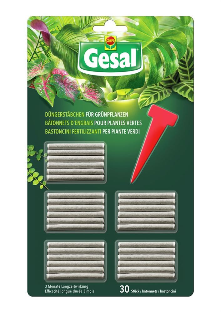 GESAL Düngerstäbchen für Grünpflanzen 30 Stuck GESAL Düngerstäbchen für Grünpflanzen 30 Stuck