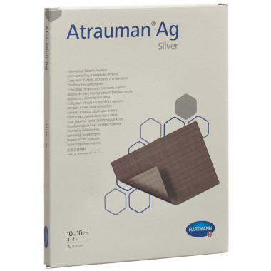 Atrauman Ag Kompressen 10x10cm steril 10 Stück