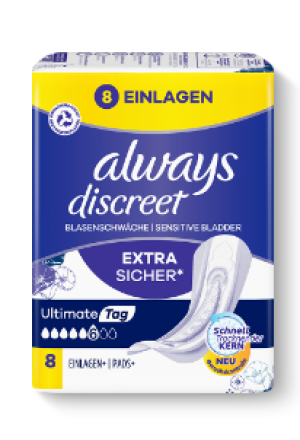 ALWAYS Discreet Inkontinenz Ultimate Tag n 8 Stück