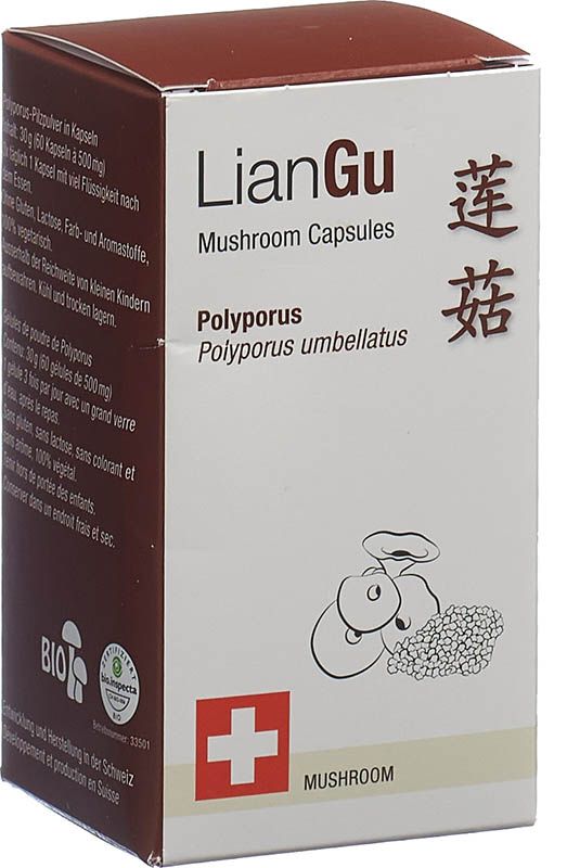 LianGu Polyporus Mushrooms Kapseln 60 Stück