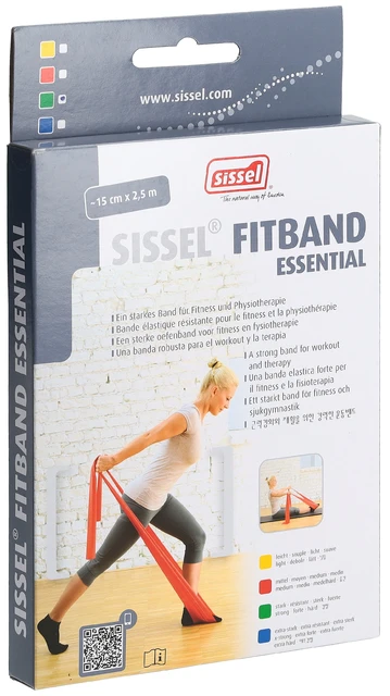 SISSEL Fitband Essential 15 cm x 2.5 m Grün stark