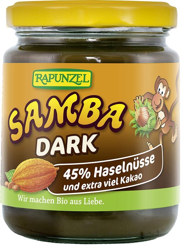 Rapunzel Samba Aufstrich Haselnuss dunkel 250g Rapunzel Samba Aufstrich Haselnuss dunkel 250g