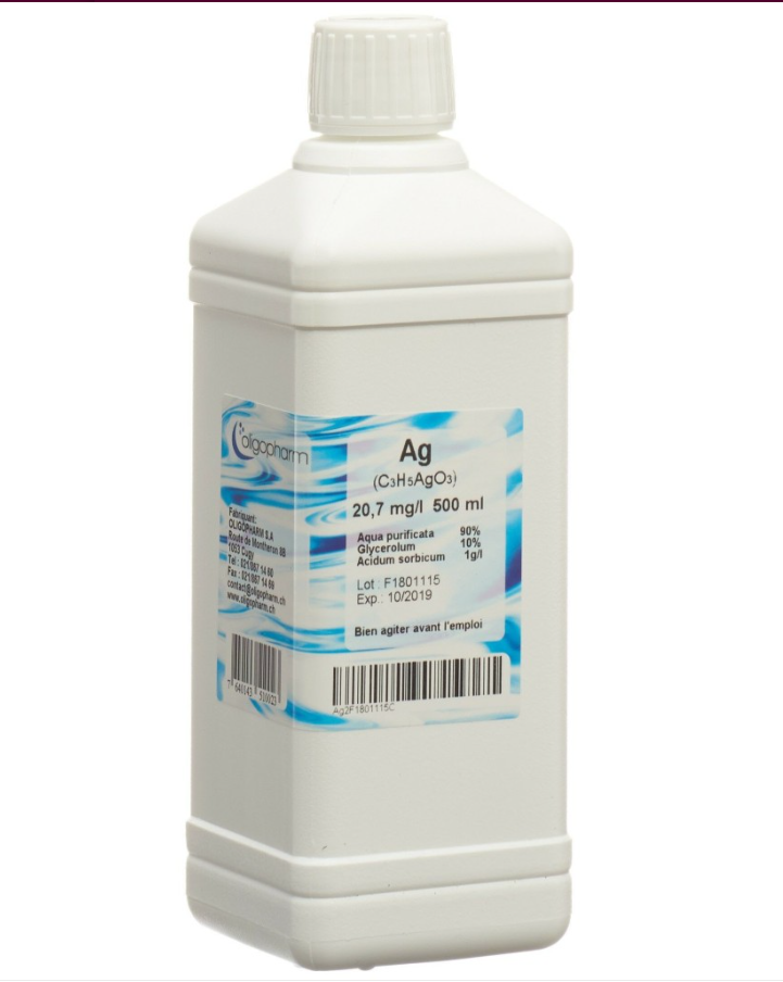 OLIGOPHARM Silber Lös 20.7 mg/l 500ml