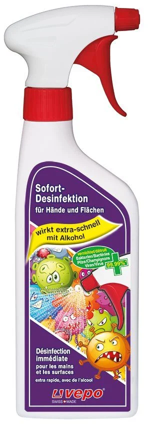 VEPO Sofort Desinfekt Hände Flächen Spr 500ml VEPO Sofort Desinfekt Hände Flächen Spr 500ml