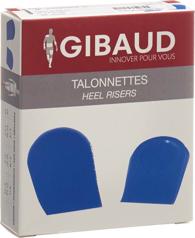 GIBAUD Ferseneinlagen Gr2 39-42 Silikon bl 1 Paar GIBAUD Ferseneinlagen Gr2 39-42 Silikon bl 1 Paar