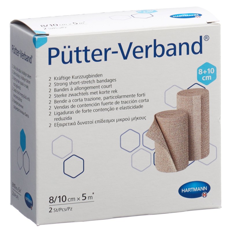 Pütter Verband 8/10cmx5m 2 Stück
