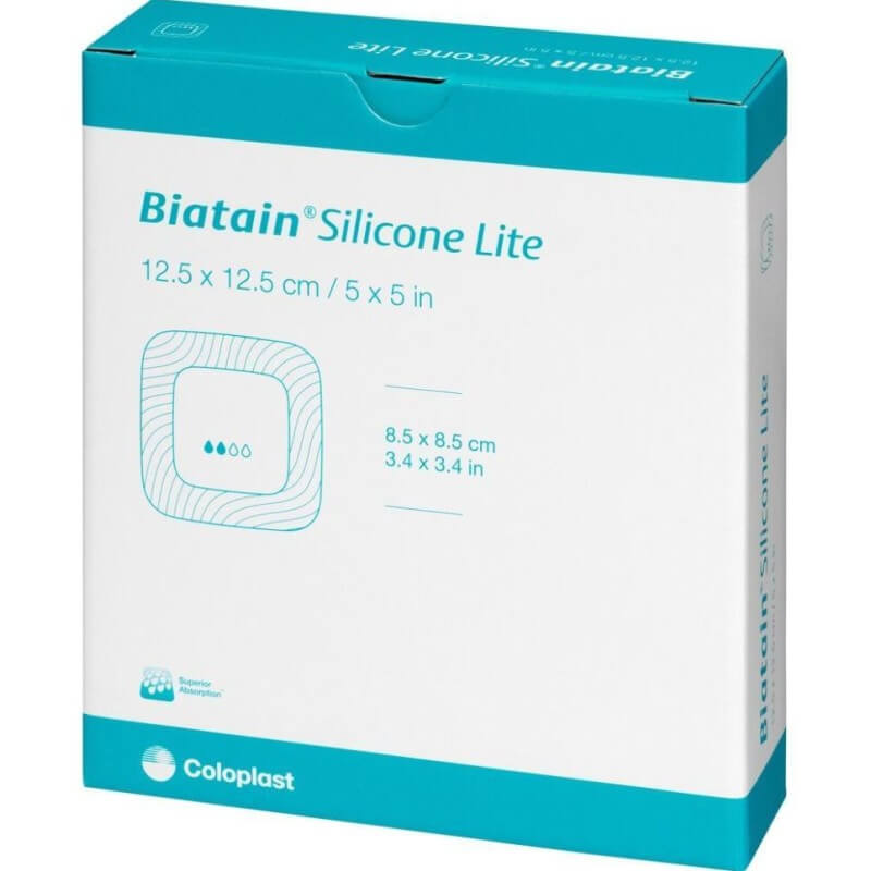 Biatain Silicone Lite Schaumverband 12.5x12.5cm 10 Stück