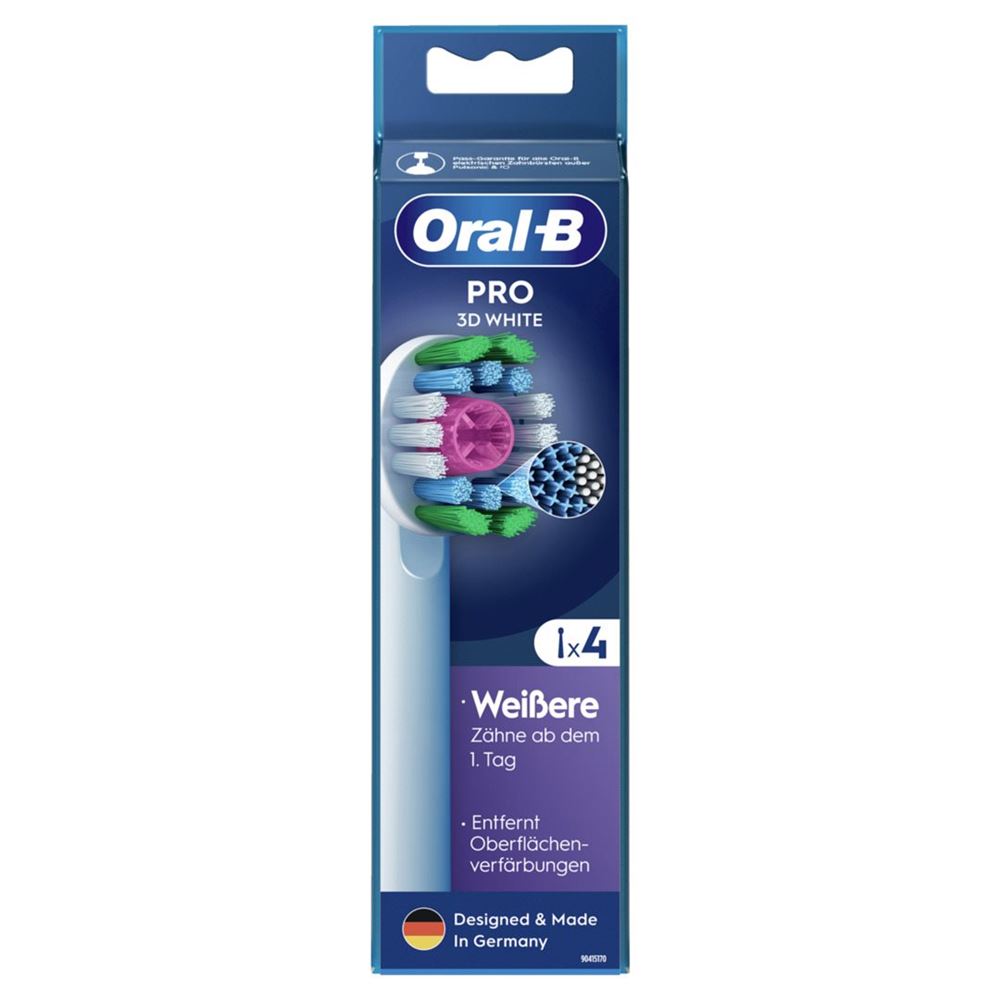 Oral-B Aufsteckbürsten 3D White Pro 4 Stück Oral-B Aufsteckbürsten 3D White Pro 4 Stück