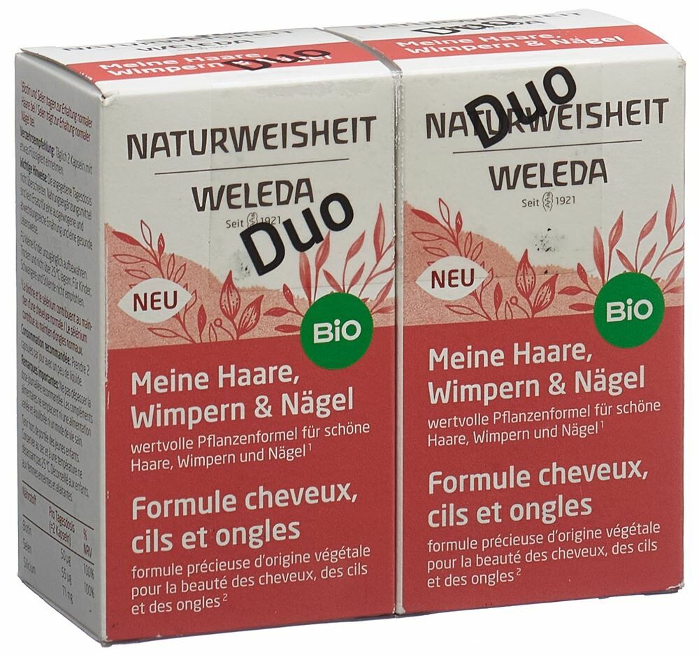 Weleda NATURWEISHEIT Meine Haare Wimpern & Nägel 2 x 46 Stück Weleda NATURWEISHEIT Meine Haare Wimpern & Nägel 2 x 46 Stück