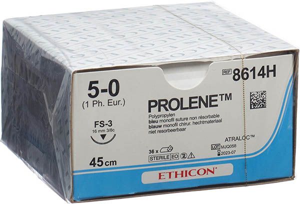 PROLENE 45cm blau 5-0 FS-3 36 Stück