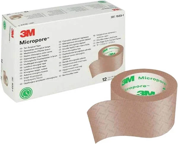 3M MICROPORE Rollenp ohne Dispenser 25mmx9.14m hautfarbe 12 Stück