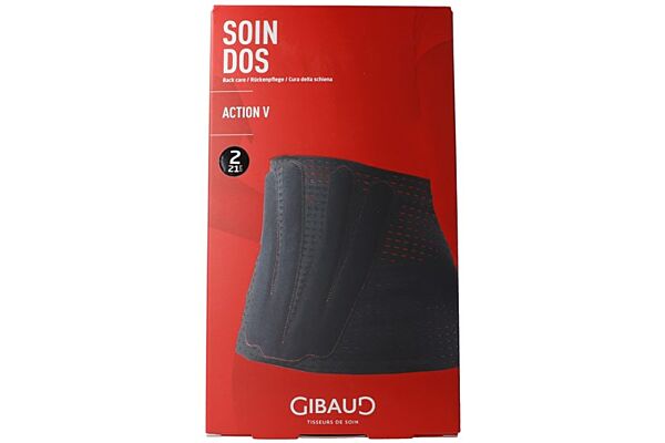GIBAUD Action V Lendenstützgurt Gr2 90-100cm schwarz GIBAUD Action V Lendenstützgurt Gr2 90-100cm schwarz