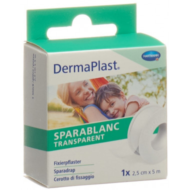 Dermaplast Sparablanc Transparent 2.5cmx5m weiss Dermaplast Sparablanc Transparent 2.5cmx5m weiss