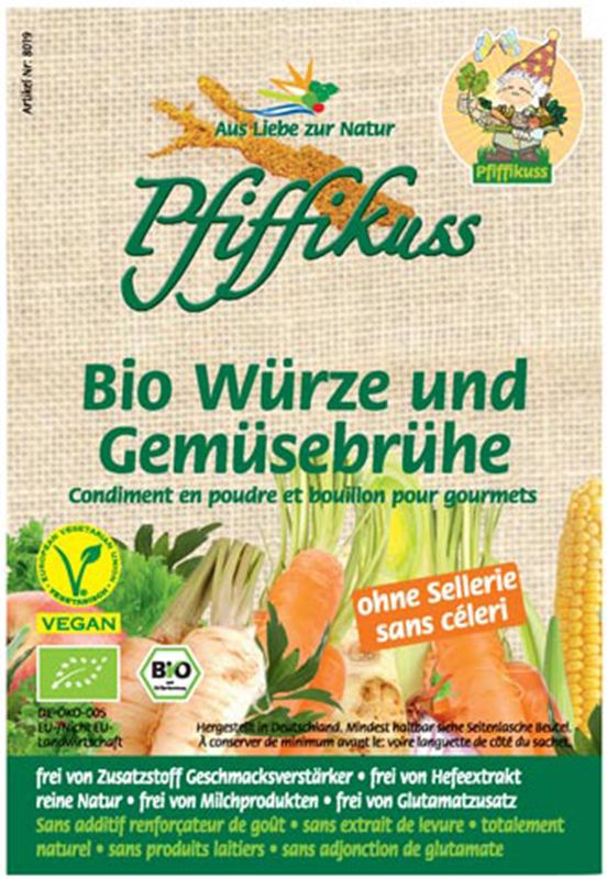 PFIFFIKUSS Streuwürze Gemüsebrühe o Sell Bio 250g