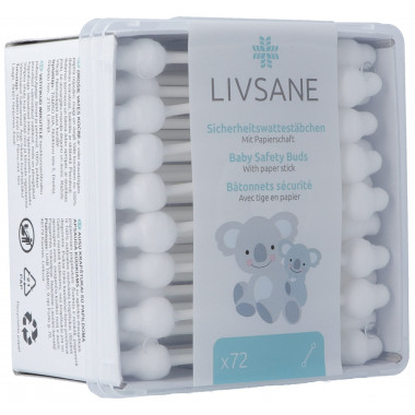 Livsane Sicherheitswattestäbchen 72 Stück Livsane Sicherheitswattestäbchen 72 Stück
