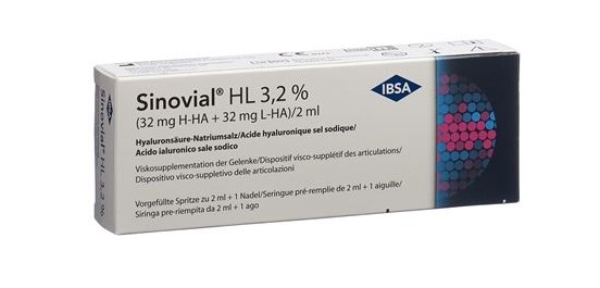 Sinovial HL Inj Lös 3.2 % Fertspr 2ml