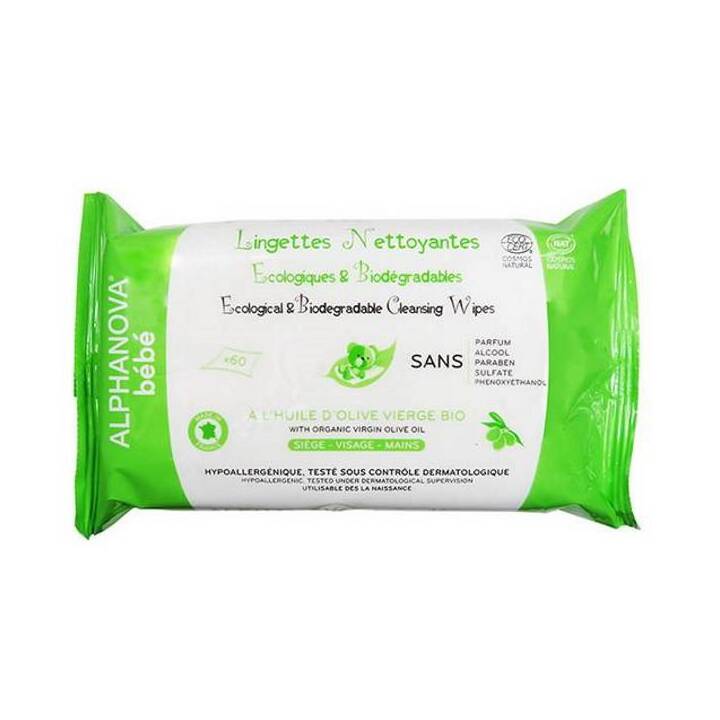 ALPHANOVA® BB Pflegetücher ohne Parfum und Alkohol 60 Stück