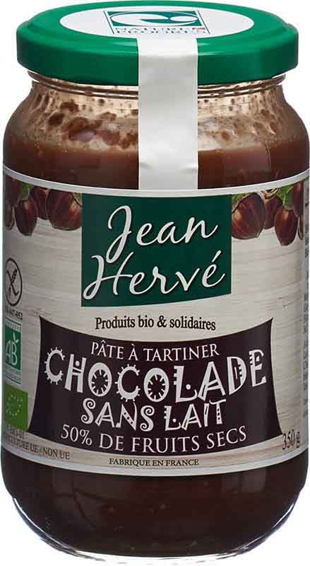 Jean Hervé pâte Chocolat sans Lait 350g Jean Hervé pâte Chocolat sans Lait 350g
