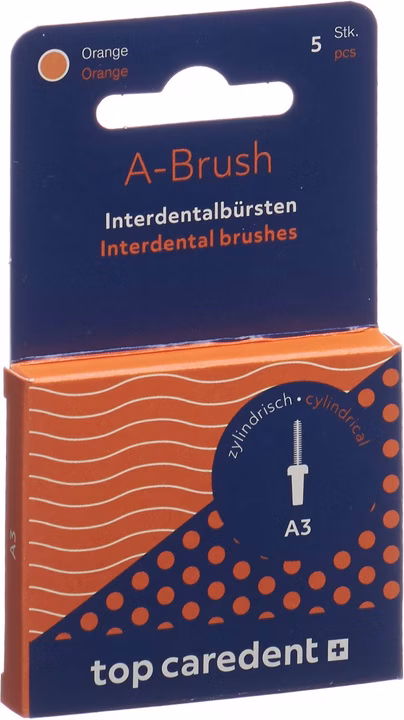 TOP CAREDENT IDBH-O Interdentalbürste Orange 5 Stück