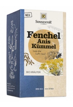 Sonnentor Fenchel Anis Kümmel Tee BIO Btl 18 Stück Sonnentor Fenchel Anis Kümmel Tee BIO Btl 18 Stück