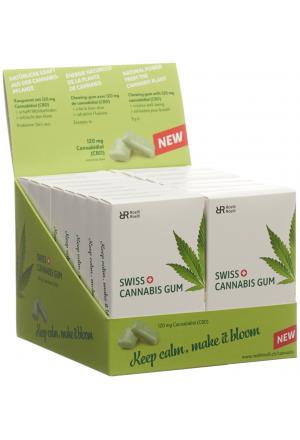 SWISS CANNABIS Gum 120 mg CBD Mint 16 Karton 24 Stück