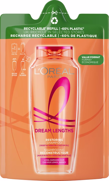Elseve Dream Length Super Aufbau Shampoo Nachfüllung 250ml
