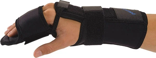 OMNIMED Intrins Plus 4-Fingersch M 15-17cm li schw