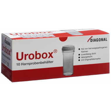 Urobox Harnprobenbehälter keimfrei 60ml 10 Stück