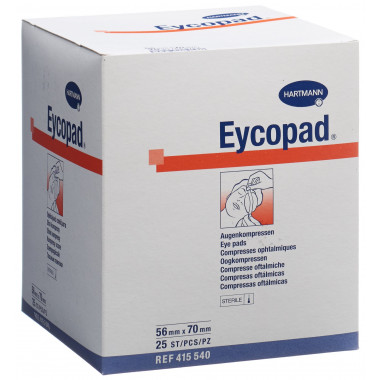 EYCOPAD Augenkompressen 70x56mm steril 25 Stück