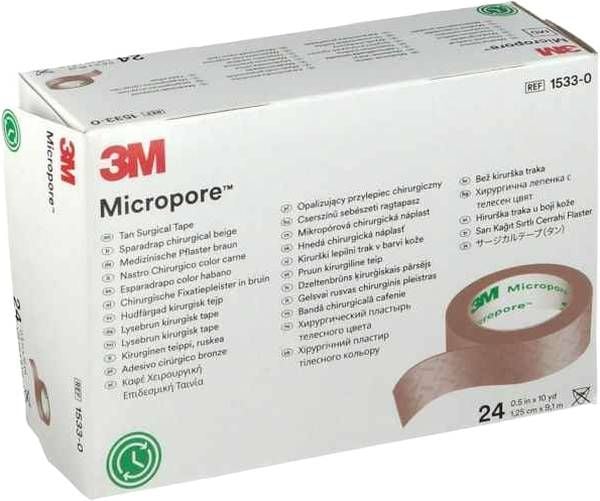 3M MICROPORE Rollenpf o Disp 12mmx9.14m w n 24 Stück