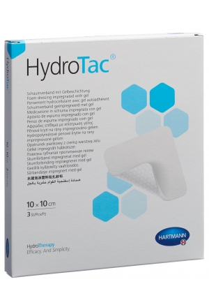 HydroTac Wundverband 10x10cm steril 3 Stück
