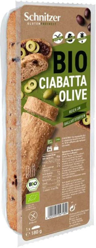 Schnitzer Bio Ciabatta Olive Btl 180g