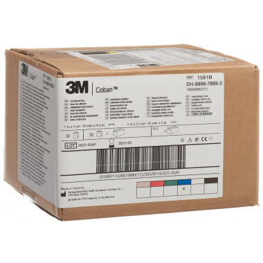 3M Coban Elastische Binde selbsthaftend 2.6cmx4.57m blau 30 Stück 3M Coban Elastische Binde selbsthaftend 2.6cmx4.57m blau 30 Stück