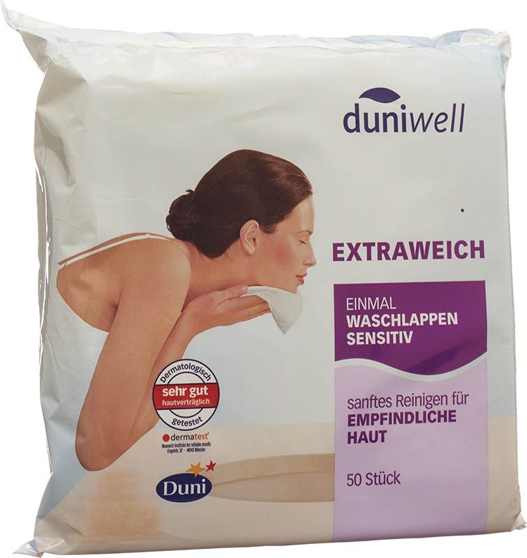 Duniwell Einmal Waschlappen sensitiv 50 Stück