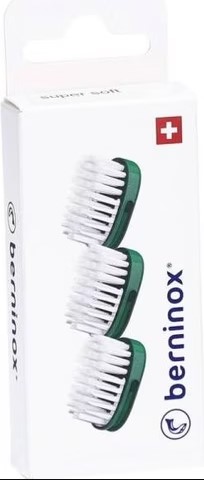 BERNINOX Ersatzköpfe atl grün sFuss offent 3 Stück