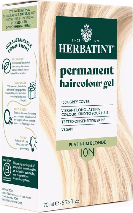 HERBATINT Haarfarbe Gel 10N Platinblond Flasche 170ml
