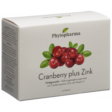 PHYTOPHARMA Cranberry plus Zink Btl 20 Stück PHYTOPHARMA Cranberry plus Zink Btl 20 Stück