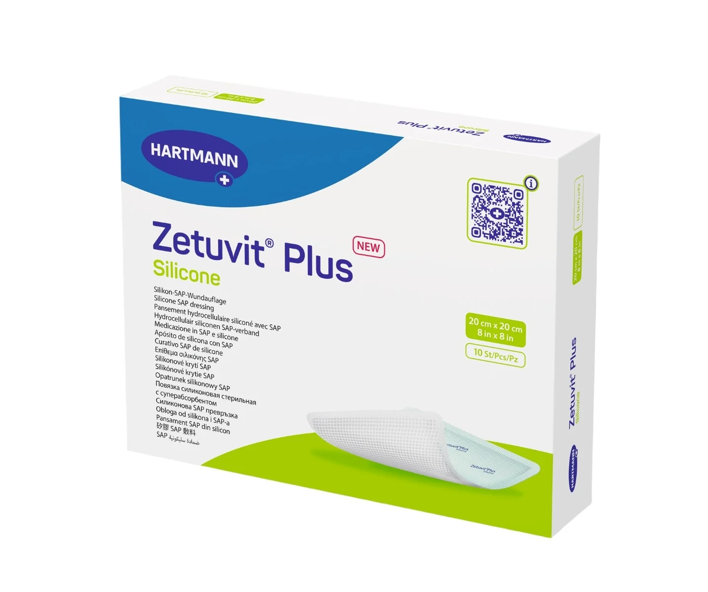 Zetuvit Plus Silicone 20x20cm 10 Stück