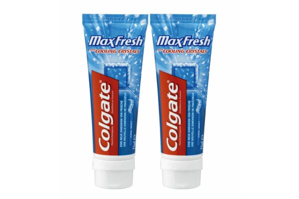 Colgate Max Fresh Cool Mint Zahnpasta Duo 2 x 75 ml Colgate Max Fresh Cool Mint Zahnpasta Duo 2 x 75 ml