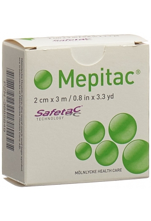 Mepitac safetac Fixierverband 2cmx3m Silikon