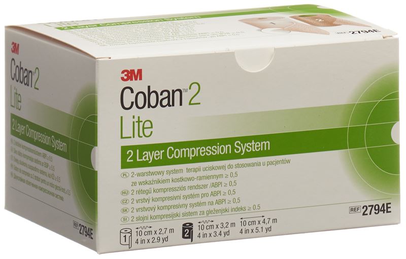 3M COBAN 2 Lite 2-Lagen Kompressions-Syst Set 3M COBAN 2 Lite 2-Lagen Kompressions-Syst Set