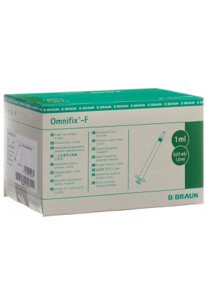 Omnifix-F Spritze solo 1ml LS Tuberkulin/Heparin 100 Stück