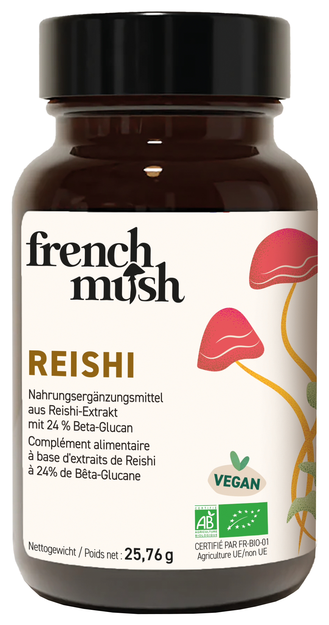 French Mush Reishi Kapseln 56 Stück French Mush Reishi Kapseln 56 Stück