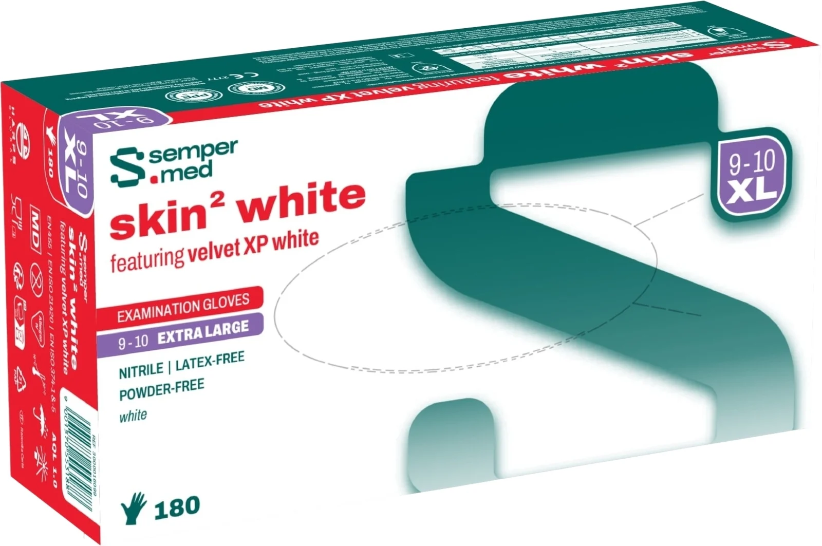 SEMPERMED Skin2 XL white 180 Stück