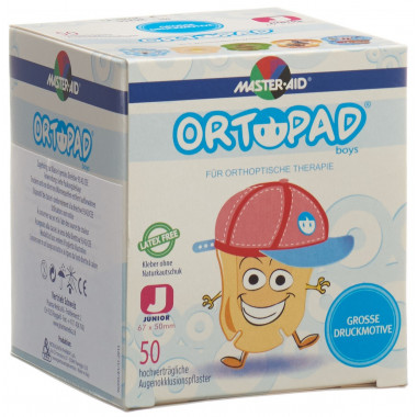 Ortopad Occlusionspflaster Junior Boys -2 Jahre 50 Stück Ortopad Occlusionspflaster Junior Boys -2 Jahre 50 Stück