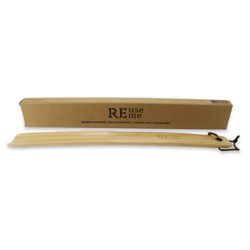 REUSEME Schuhlöffel aus Bambus 30 x 3.5cm