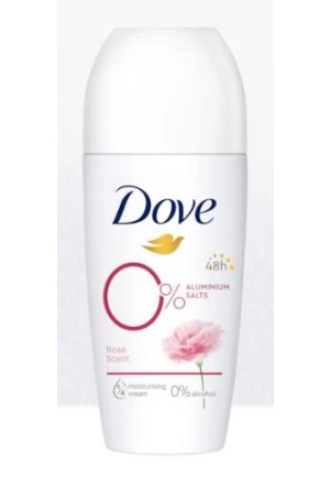 Dove Deo Roll-on 0% Rose 50ml