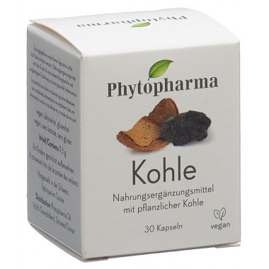 Phytopharma Kohle Kapseln 30 Stück Phytopharma Kohle Kapseln 30 Stück