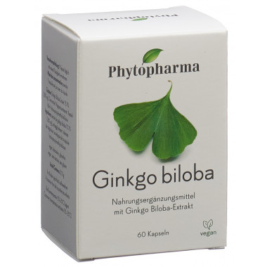 Phytopharma Ginkgo biloba Kapseln 60 Stück Phytopharma Ginkgo biloba Kapseln 60 Stück